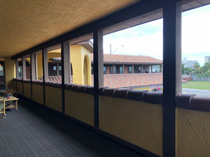men's recovery facility balcony for warm weather and patient empowerment